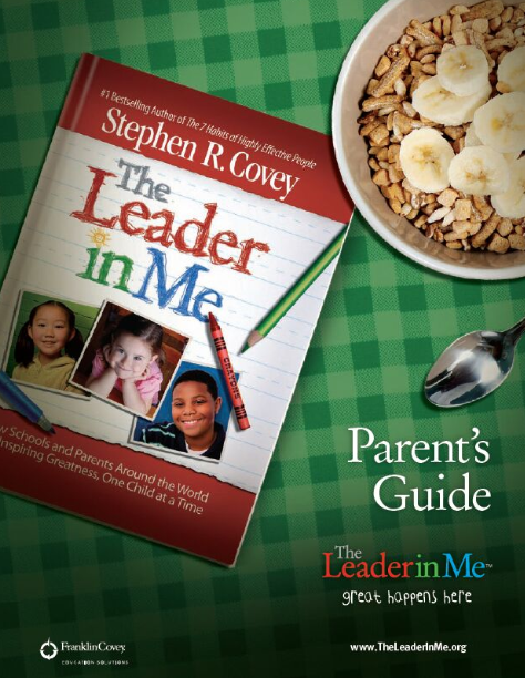Parent's Guide to LeaderinMe at home. 